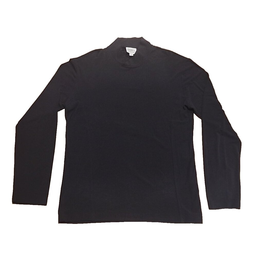 vintage GIANFRANCO FERRE Studio XL XXL Mens Sweater Black Wool blend polo shirt